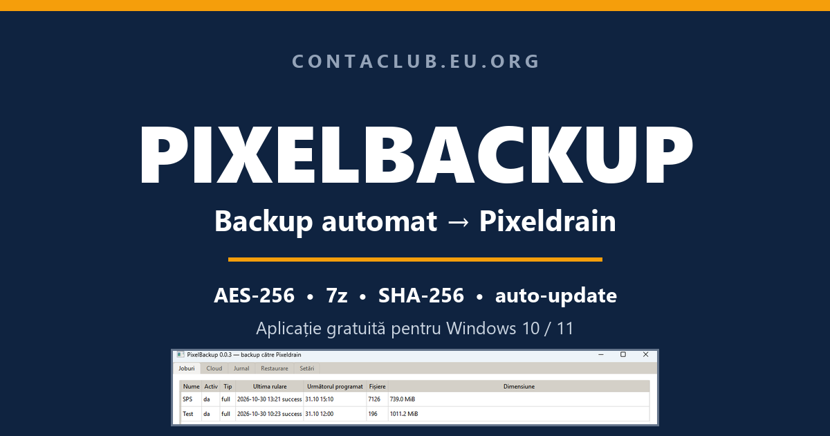 PixelBackup – aplicație gratuită de backup automat către Pixeldrain